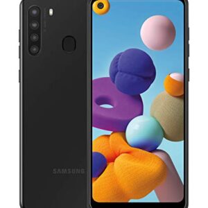 Samsung Galaxy A21 GSM Unlocked Android Cell Phone, US Version Smartphone, 32GB Storage, Long-Lasting Battery, 6.5” Infinity Display, Quad Camera, Black (Renewed) – AmaSync Store