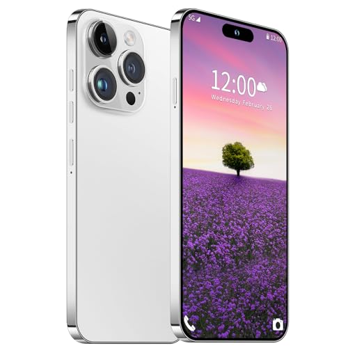 Fadnou I15 Pro MAX Unlocked Phone, The Phone Battery 6800mAh 6.82" HD Screen Cell Phone, Android 13.0 6+256GB with 128GB Memory Card Smartphone, Face ID/Fingerprint Lock/5G/GPS (White) – AmaSync Store