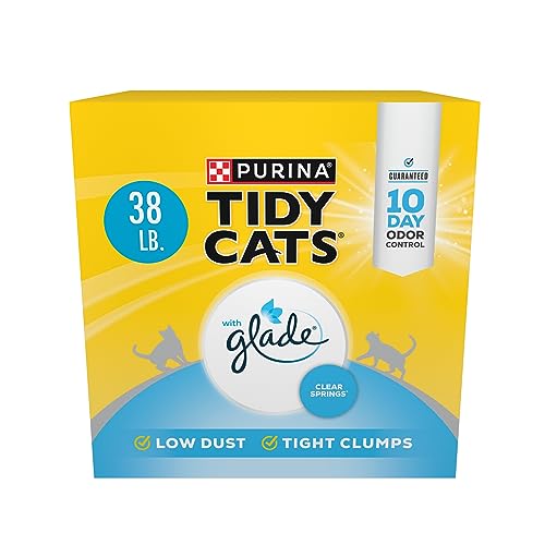 Purina Tidy Cats Clumping Multi Cat Litter, Glade Clear Springs - 38 lb. Box -
