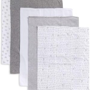 Burts Bees Baby Infant Burp Cloths, 100% Organic Cotton Extra Absorbent Soft Fabric Drool Cloths, 5-Pack Newborn Must-Have Essential Large Burping Cloths, One Size 17 x 11.75 Inches – AmaSync Store