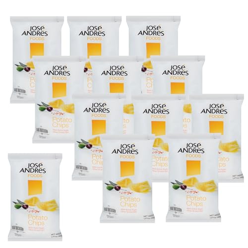 José Andrés Foods Potato Chips, 1.41 oz, 12 Pack -