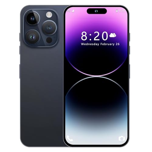 MMY I14 Pro MAX Unlocked Cell Phone, Long Battery Life 6.82" HD Screen Unlocked Phones, 6+256GB Android 13 Smartphone with 128G Memory Card, Dual SIM/Fingerprint Lock/Face ID/GPS (Blue Titanium) – AmaSync Store