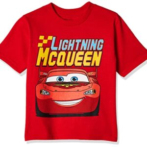 Disney boys Cars Lightning Mcqueen Tee fashion t shirts, Red, 3T US -
