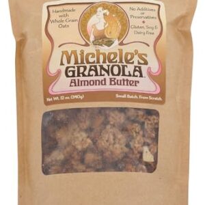 Michele's Granola - Almond Butter - Handmade Non-GMO Whole Grain Oats - Free of Gluten, Soy, Wheat, & Dairy -