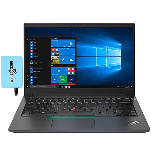Lenovo ThinkPad E14 Gen 2 Home & Business Laptop (Intel i7-1165G7 4-Core, 32GB RAM, 512GB PCIe SSD, Intel Iris Xe, 14.0" 60Hz Touch Full HD (1920×1080), Fingerprint, Win 11 Pro) with Dockztorm Hub – AmaSync Store