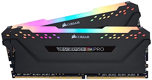 CORSAIR VENGEANCE RGB PRO DDR4 RAM 16GB (2x8GB) 3200MHz CL16-18-18-36 1.35V Intel AMD Desktop Computer Memory – Black (CMW16GX4M2C3200C16) – AmaSync Store