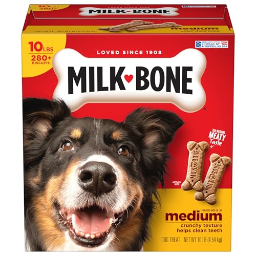 Milk-Bone Original Dog Treats Biscuits for Medium Dogs, 10 Pound -