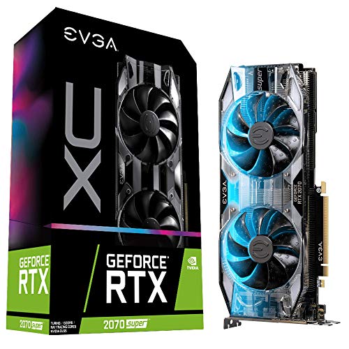 EVGA GeForce RTX 2070 Super XC Gaming, 8GB GDDR6, Dual HDB Fans, RGB LED, Metal Backplate, 08G-P4-3172-KR -
