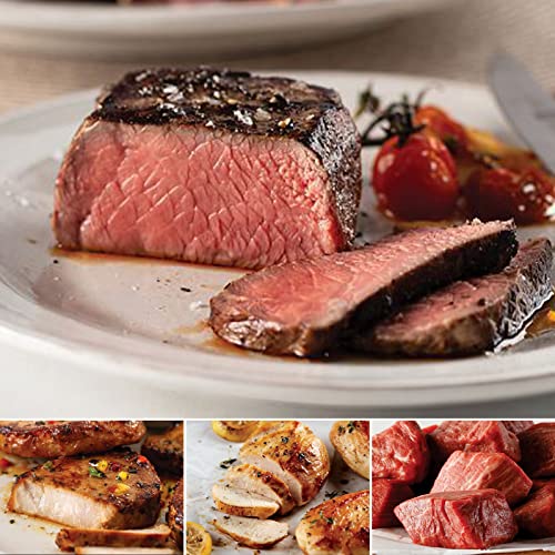 Omaha Steaks Best-Sellers (4 Top Sirloins, 4x Polynesian Pork Chops, 4 Chicken Breasts, 1lb. Triple-Trimmed Tenderloin Tips, 4 Filet Mignon Burgers, 1 jar Omaha Steaks Seasoning) -