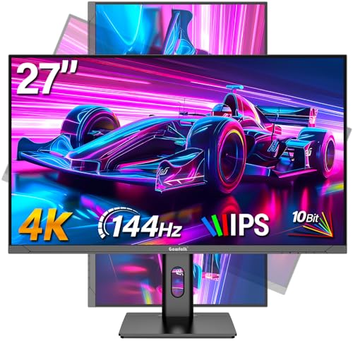 Gawfolk 27 inch 4K Gaming Monitor 120Hz, PC Computer Monitors UHD 3840 x 2160p, IPS Screen for Home & Office, Support HDMI 2.0 (4K@60Hz), DP 1.4 - Demo Store