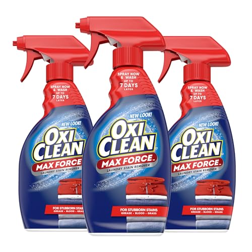 OxiClean Max Force Laundry Stain Remover Spray, 12 Fl. Oz, 3-Pack​ -