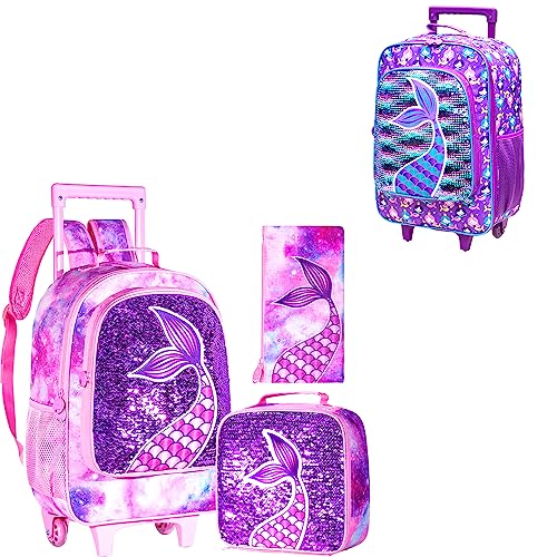 Rolling Bag Pink and Luggage Pink -