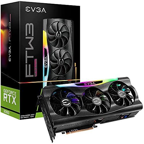 EVGA GeForce RTX 3080 FTW3 Ultra Gaming, 10G-P5-3897-KL, 10GB GDDR6X, iCX3 Technology, ARGB LED, Metal Backplate, LHR (Renewed) – AmaSync Store