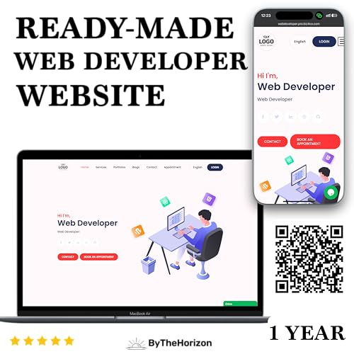 Web Developer Website – Ready-Made, Already Online, Hosting-Free, Appointment Ready, No Coding – Just Add Your Info! 1 Year – AmaSync Store