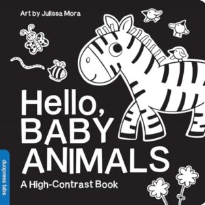 Hello, Baby Animals: A Black-and-White Board Book for Babies That Helps Visual Development (High-Contrast Books) – AmaSync Store