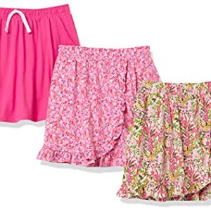 Amazon Essentials Girls Knit Scooter Skirts, 3-Pack Floral/Pink, Medium – AmaSync Store