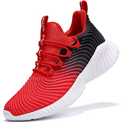 JMFCHI Boys Girls Kids' Sneakers Knitted Mesh Sports Shoes Breathable Lightweight Running Shoes for Kids Fashion Athletic Casual Shoes -
