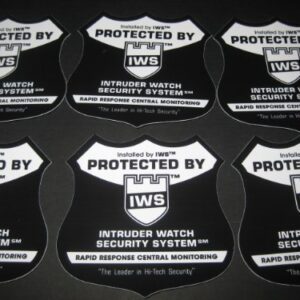 Home Security System Decals for windows and doors weatherproof! -