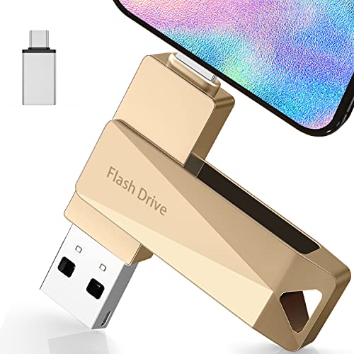 512GB Photo Stick for Phone, Qainerly USB Flash Drive for Phone All Models, 4-in-1 Design Transfer Storage, iPad/PC/Android - Demo Store