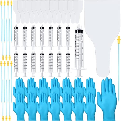 Weewooday 15 Set AI Artificial Insemination Dog Breeding Kit Canine Breeding Kit Dog Semen Collection Bag Disposable Artificial Insemination Pet Supplies (Blue,20 cm) -