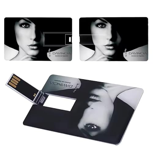Custom Black Credit Card USB Flash Drive, Bulk Personalized Thumb Drive with Your Logo or Text, Customizable USB Storage Flash Drive, High Speed USB 2.0 Memory Stick Zip Drive (500PCS, 64G) - Demo Store