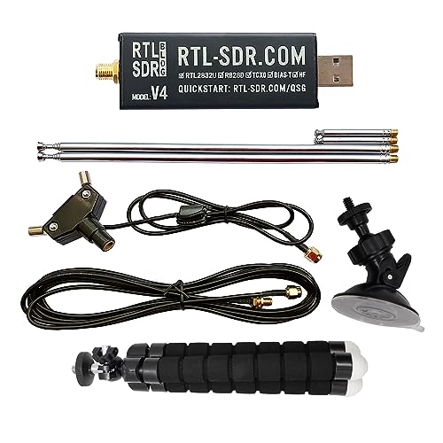 RTL-SDR Blog V4 R828D RTL2832U 1PPM TCXO HF Bias Tee SMA Software Defined Radio with Dipole Antenna Kit – AmaSync Store