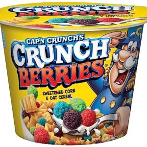 QUAKER Captain Crunch Cereal, Crunchberries, Individual Cup -