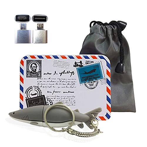 Cartoon USB 2.0 Flash Drive Memory Storage Pen Drive Thumb Stick (16GB, Shark) - Demo Store