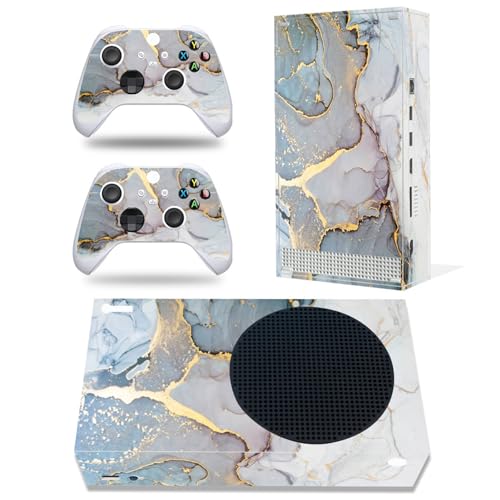 Skin Sticker Protective Vinyl Decal Wrap Cover Compatible with Xbox Series S Console and Controller (Gold) -