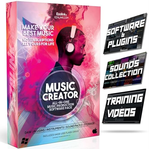 Music Software Bundle for Recording, Editing, Beat Making & Production – DAW, VST Audio Plugins, Sounds for Mac & Windows PC – AmaSync Store