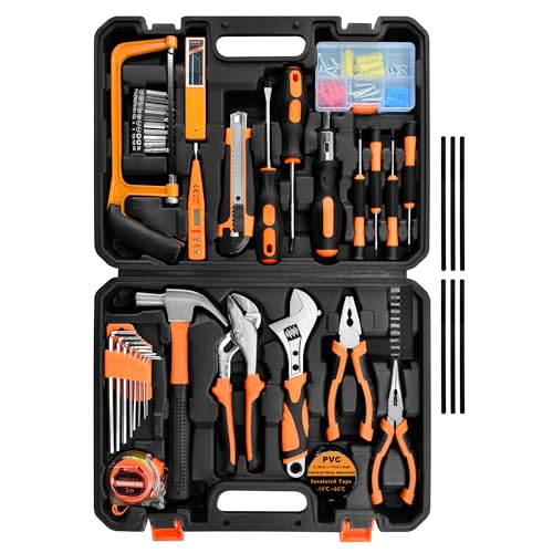 SOLUDE Tool Set,148-Piece Home Repair Tool Kit for Men Women College Students,Household Basic Hand Tool Sets with Case for Home Maintenance and DIY Projects -