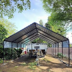 20'x25'x13' Metal Carport for 2 Cars, Extra Tall Carport, Reinforced Frame and Roof for All-Weather, Permanent Garage for Bass Boats, Full-Sized Pickup Trucks, and Tractors, N.W. 980 Lbs -