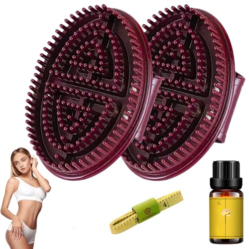 2Pcs Meridian Brush Massage, Beauty Salon Professional Custom Meridian Brush, Acupressure Meridian, Scalp Massage, Full Body Relaxation Comb -