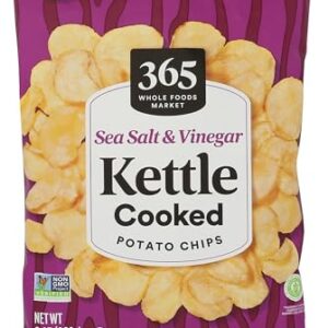 365 by Whole Foods Market Sea Salt & Vinegar Kettle Potato Chips, 8 OZ -