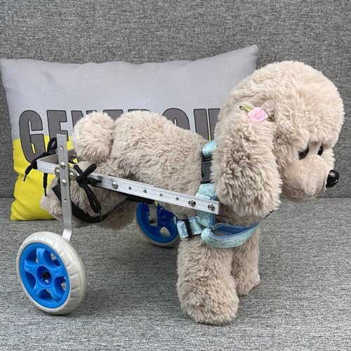 Pet Supplies Lightweight Wheelchair 2 Wheel Aviation Aluminum e Dog Rehabilitation Aid Car Hind Leg -