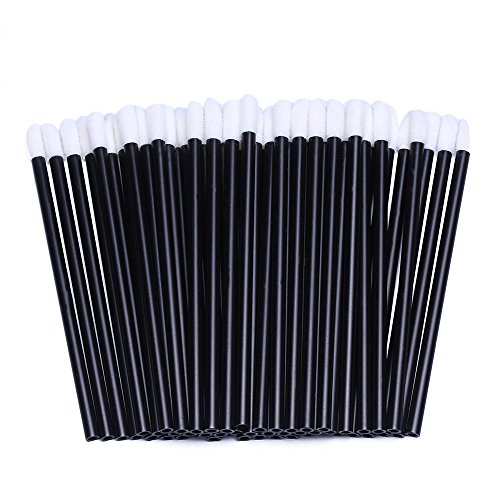200 Pieces Disposable Lip Wands, Lip Brushes, Lipstick & Gloss Applicators Lint Free Makeup Applicator Brush Beauty Tool -