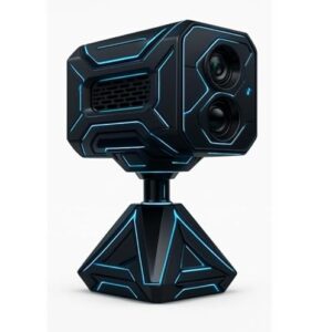 WiFi Security Camera, 1080p HD Night Vision, Indoor Surveillance with Motion Detection, 110° Viewing Angle, Black -