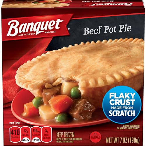 Banquet Frozen Pot Pie Dinner, Beef, 7 oz. -