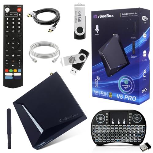 v-S-ee 2025 New Version Box USB Storage Kit – 64GB Flash Drive, High-Speed Cable, Cable Organizer & Voice Control (US Tech Support, 1-Year Warranty) (v5-P R O) - Demo Store