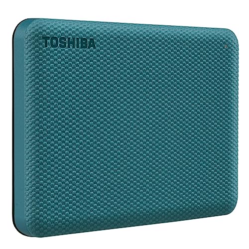 Toshiba Canvio Advance 1TB Portable External Hard Drive USB 3.0, Green - HDTCA10XG3AA, Backup 2.0 - Demo Store