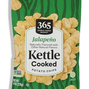 365 by Whole Foods Market Jalapeno Kettle Potato Chips, 8 OZ -