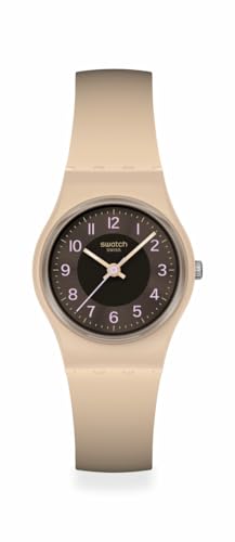 Swatch Womens Casual Watch Brown Bio-sourced Quartz Espresso Charm -