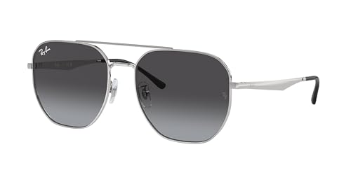 Ray-Ban RB3724D Sunglasses Bundle: RB 3724 D 003/8G Silver/Grey Gradient Policarbonate Standard and Eyewear Cleaning Kit -