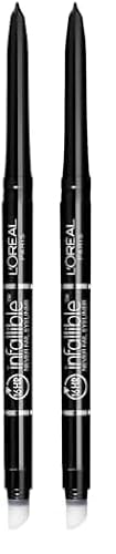 L'Oreal Paris Makeup Infallible Never Fail Original Mechanical Pencil Eyeliner with Built in Sharpener, Slate, 0.008 oz. (Pack of 2) -