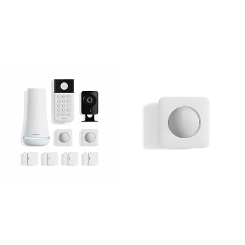 SimpliSafe 9 Piece Home Security System with HD Camera, 4 Entry Sensors, 2 Motion Sensors -