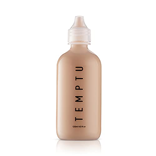TEMPTU S/B Silicone-Based Airbrush Foundation: Professional Long-Wear Liquid Makeup, Sheer To Full Coverage For A Hydrated, Healthy-Looking Glow & Luminous, Dewy Finish On All Skin Types, 004 Sand, 4 Fl Oz -
