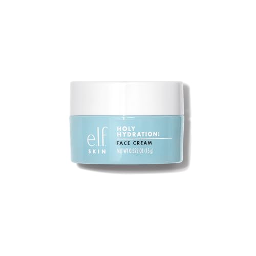 e.l.f. SKIN Mini Holy Hydration! Face Cream, Moisturizer For Nourishing & Plumping Skin, Infused With Hyaluronic Acid, Vegan & Cruelty-Free, 0.529 Oz -