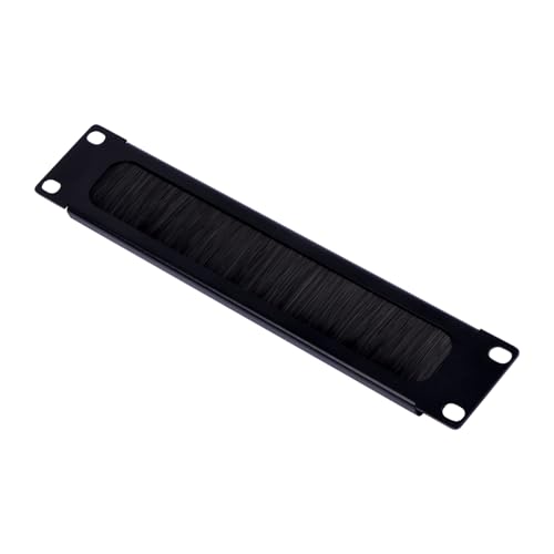 GeeekPi 10 inch 1U Brush Cable Manager Rack Mount Cable Management Panel with Brush Strip for Cable Entry for DeskPi RackMate T1/T0/T2 and 10 inch Server Rack or Network Cabinet (1) -
