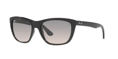 Ray-Ban RB4154 Square Sunglasses, Black Frame/Gray Gradient Lens, 57 mm -