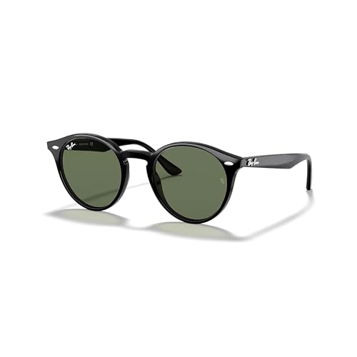 Ray-Ban RB2180 601/71 51M Black/Plastic Lens Grey Green Round Sunglasses For Men For Women + BUNDLE with Designer iWear Kit -
